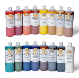Large bottles of Natural Fluid Acrylik Paint