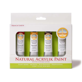 NEW! Natural Acrylik Paint - 4 Colour Box Sets