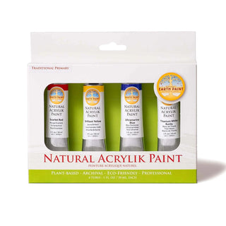 NEW! Natural Acrylik Paint - 4 Colour Box Sets