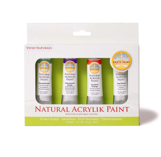 NEW! Natural Acrylik Paint - 4 Colour Box Sets